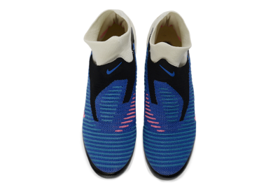 Nike Phantom 6 Elite High FG Firm Ground Soccer Cleats - Blue/Electric Blue/Neon Pink