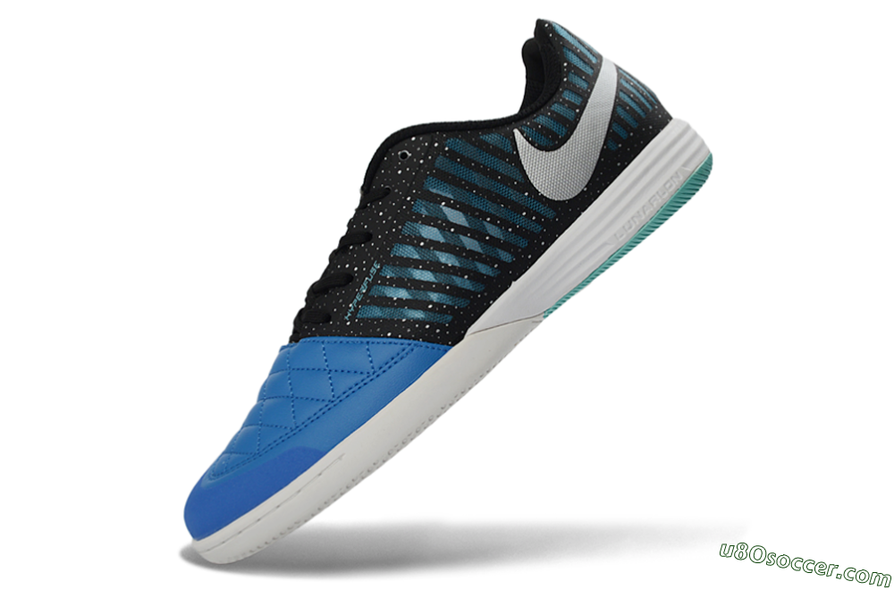 Nike Lunar Gato 2 IC Indoor & Futsal Soccer Shoes - Blue/Midnight Aqua/Black 5