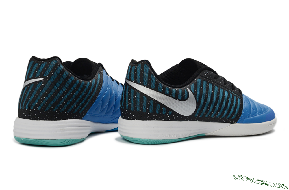 Nike Lunar Gato 2 IC Indoor & Futsal Soccer Shoes - Blue/Midnight Aqua/Black 6