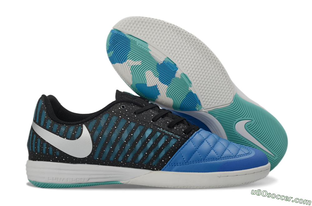 Nike Lunar Gato 2 IC Indoor & Futsal Soccer Shoes - Blue/Midnight Aqua/Black 1