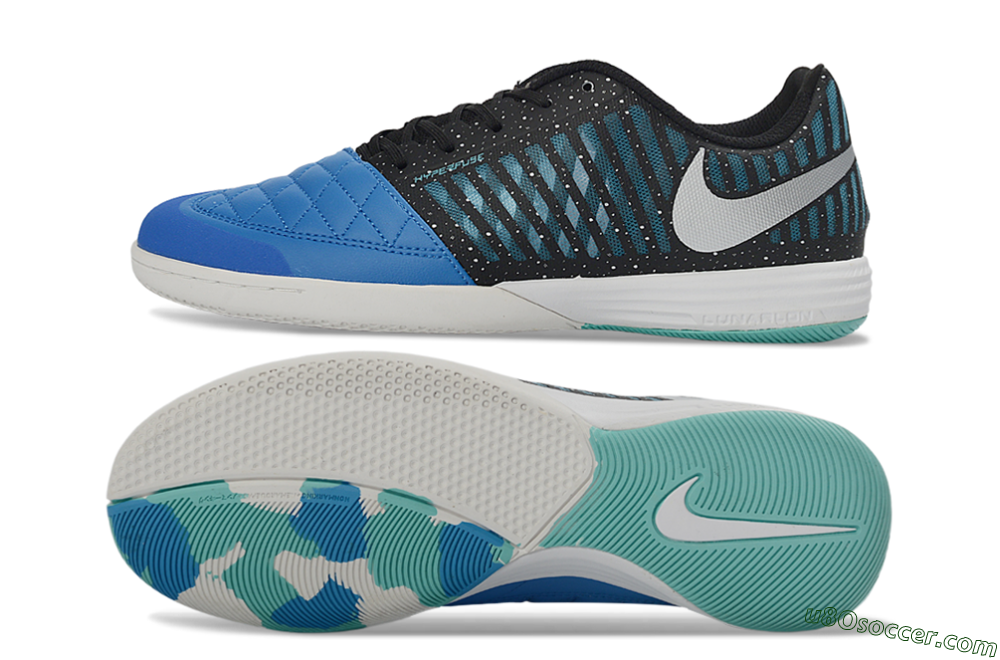 Nike Lunar Gato 2 IC Indoor & Futsal Soccer Shoes - Blue/Midnight Aqua/Black 0