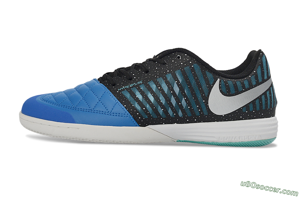 Nike Lunar Gato 2 IC Indoor & Futsal Soccer Shoes - Blue/Midnight Aqua/Black 2