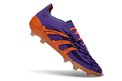 UFL x Adidas Predator 25 Elite FG Firm Ground Soccer Cleats - Purple/Bright Orange/Spider Black