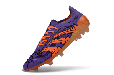 UFL x Adidas Predator 25 Elite FG Firm Ground Soccer Cleats - Purple/Bright Orange/Spider Black