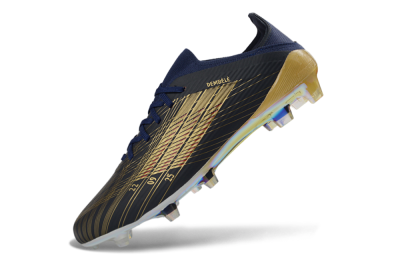 Dembélé x Adidas F50 Elite FG Firm Ground Soccer Cleats - Navy/Champagne Gold/Light Prism