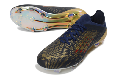Dembélé x Adidas F50 Elite FG Firm Ground Soccer Cleats - Navy/Champagne Gold/Light Prism