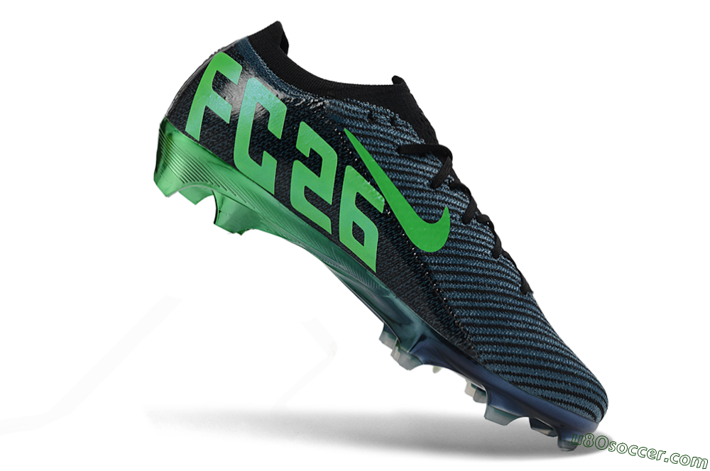 EAFC x Nike Air Zoom Mercurial Vapor 16 Elite FG Firm Ground Soccer Cleats - Black/Green Glow/Frosted Shadow 4