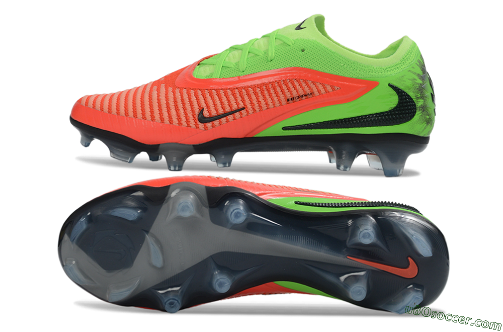 Nike Phantom 6 Elite Low FG Firm Ground Soccer Cleats - Orange/Lime Green/Bright Coral 0