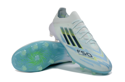 Adidas F50 Elite AG Artificial Grass Soccer Cleats - Blue/Aqua Breeze/Neon Yellow