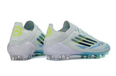 Adidas F50 Elite AG Artificial Grass Soccer Cleats - Blue/Aqua Breeze/Neon Yellow