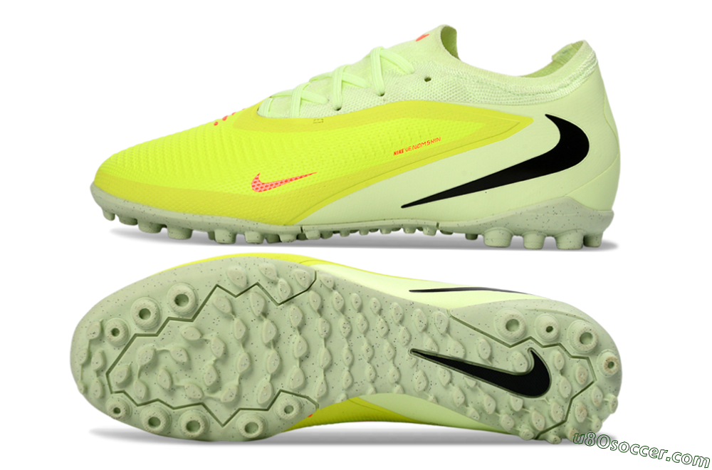 Nike Phantom 6 Elite Low TF Artificial Turf Soccer Shoes - Yellow/Lime Burst/Neon Pink 0
