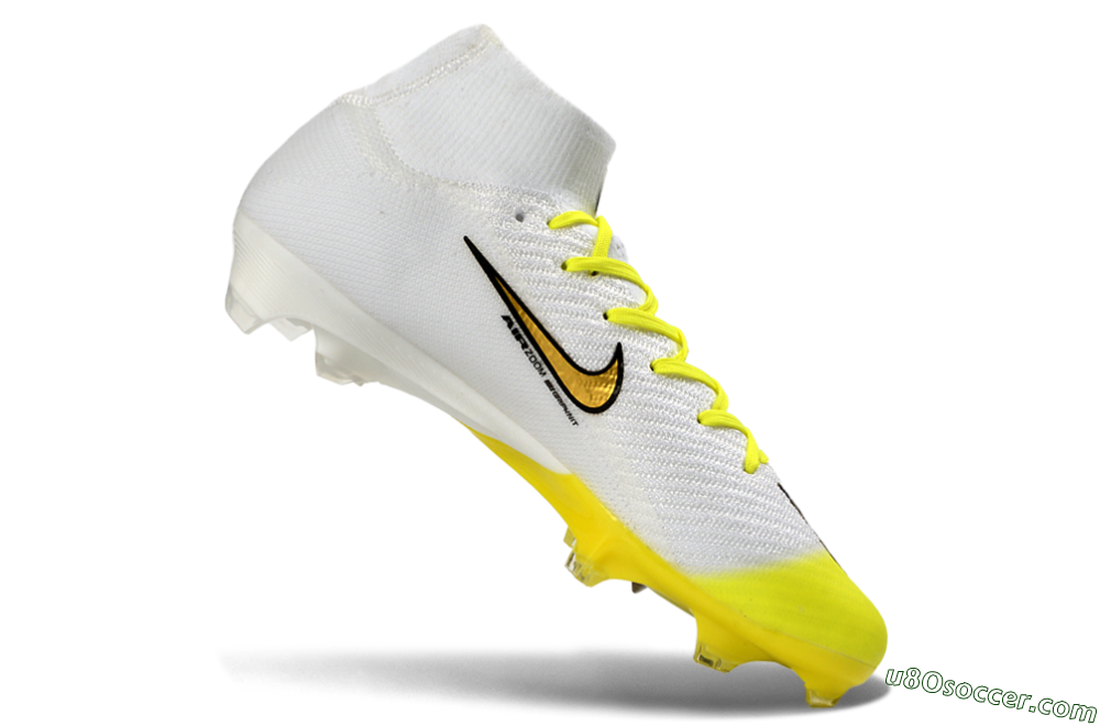Nike Air Zoom Mercurial Superfly 10 Elite FG Firm Ground Soccer Cleats - Yellow/Bright Yellow/Sleek White 4