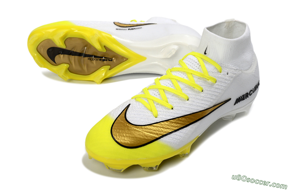 Nike Air Zoom Mercurial Superfly 10 Elite FG Firm Ground Soccer Cleats - Yellow/Bright Yellow/Sleek White 3