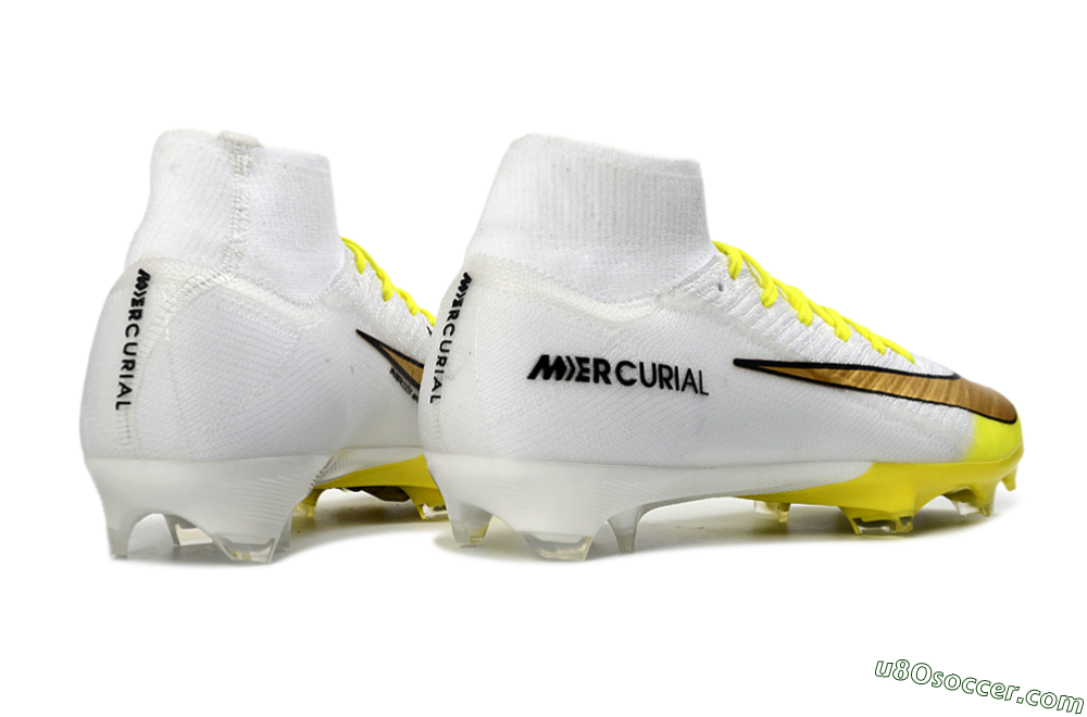 Nike Air Zoom Mercurial Superfly 10 Elite FG Firm Ground Soccer Cleats - Yellow/Bright Yellow/Sleek White 6