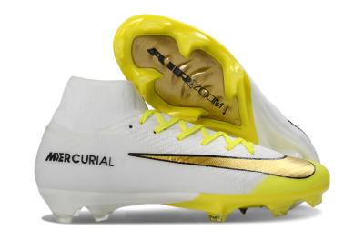 Nike Air Zoom Mercurial Superfly 10 Elite FG Firm Ground Soccer Cleats - Yellow/Bright Yellow/Sleek White