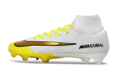 Nike Air Zoom Mercurial Superfly 10 Elite FG Firm Ground Soccer Cleats - Yellow/Bright Yellow/Sleek White