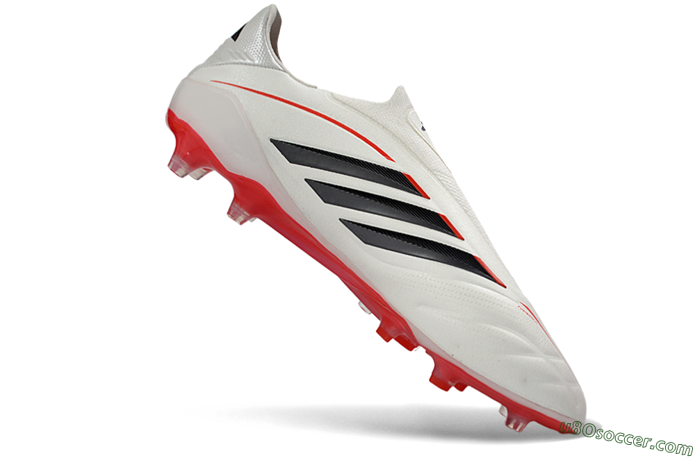 Adidas Copa Pure 4 FG Firm Ground Soccer Cleats - White/Crimson/Black 4