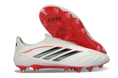 Adidas Copa Pure 4 FG Firm Ground Soccer Cleats - White/Crimson/Black