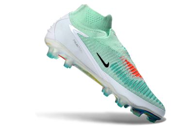 Nike Phantom 6 Elite High FG Firm Ground Soccer Cleats - Aqua/Coral Burst/Luminous White