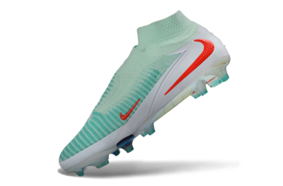 Nike Phantom 6 Elite High FG Firm Ground Soccer Cleats - Aqua/Coral Burst/Luminous White