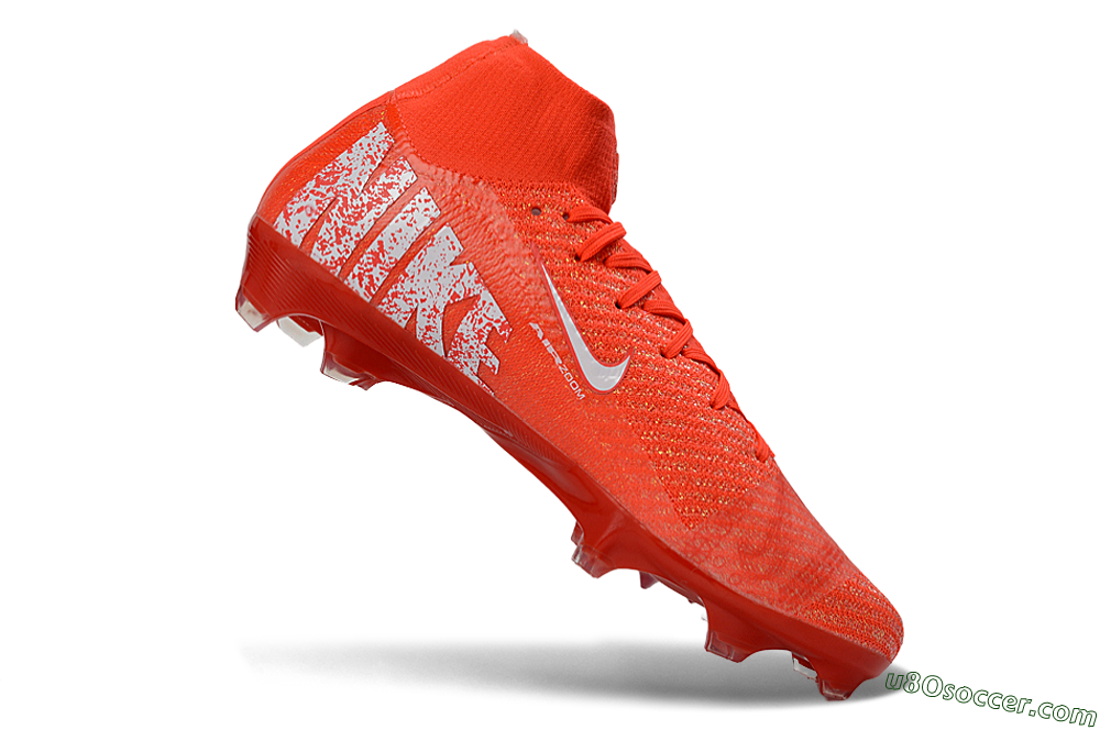 Nike Air Zoom Mercurial Superfly 10 Elite FG Firm Ground Soccer Cleats - Red/Vibrant Ember/Fiery Blaze 4