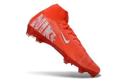 Nike Air Zoom Mercurial Superfly 10 Elite FG Firm Ground Soccer Cleats - Red/Vibrant Ember/Fiery Blaze