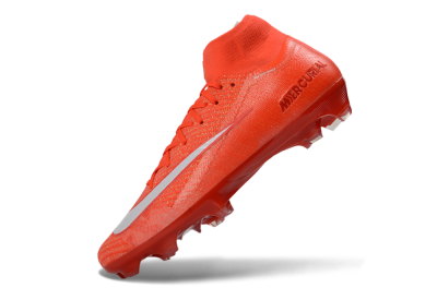 Nike Air Zoom Mercurial Superfly 10 Elite FG Firm Ground Soccer Cleats - Red/Vibrant Ember/Fiery Blaze