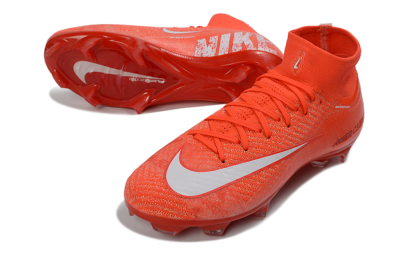 Nike Air Zoom Mercurial Superfly 10 Elite FG Firm Ground Soccer Cleats - Red/Vibrant Ember/Fiery Blaze
