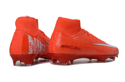 Nike Air Zoom Mercurial Superfly 10 Elite FG Firm Ground Soccer Cleats - Red/Vibrant Ember/Fiery Blaze