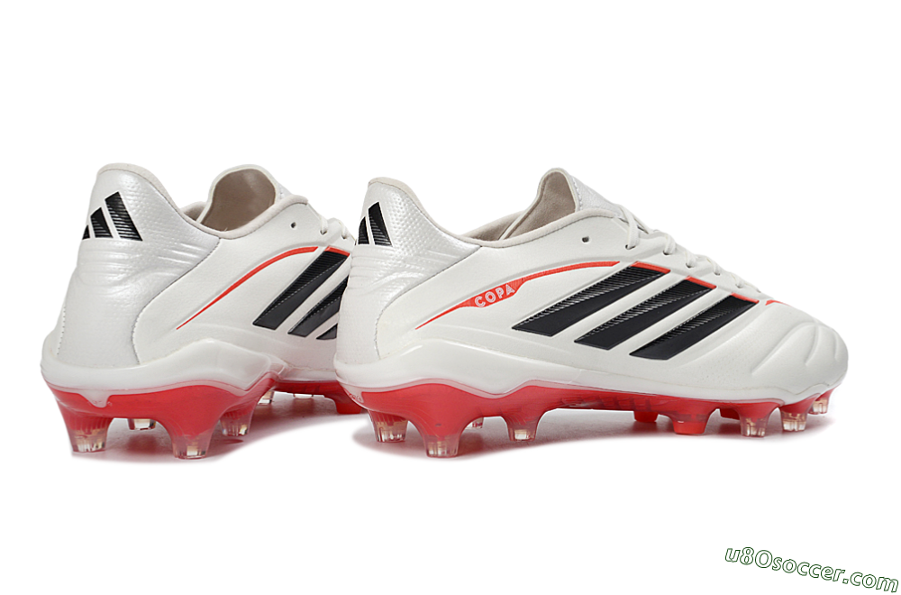 Adidas Copa Pure 4 FG Firm Ground Soccer Cleats - White/Crimson Red/Black 6