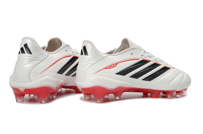 Adidas Copa Pure 4 FG Firm Ground Soccer Cleats - White/Crimson Red/Black