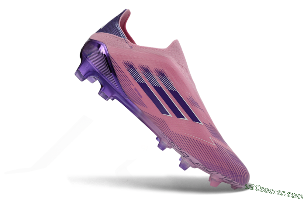 Adidas F50 Elite Laceless FG Firm Ground Soccer Cleats - Pink/Lavender Mist/Purple Haze 4