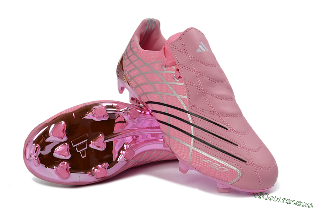 Adidas F50 Spider Elite FG Firm Ground Soccer Cleats - Pink/Bright Pink/Soft Pink 3