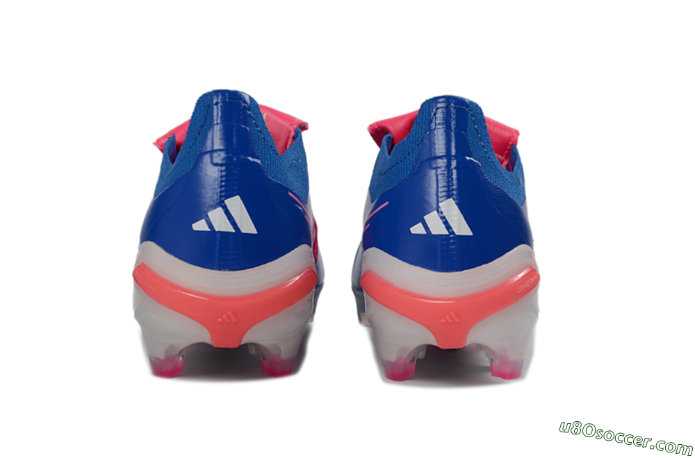 Adidas Predator 26 Elite Fold-Over Tongue FG Firm Ground Soccer Cleats - Blue/Neon Pink/Sky Blue 5