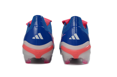 Adidas Predator 26 Elite Fold-Over Tongue FG Firm Ground Soccer Cleats - Blue/Neon Pink/Sky Blue