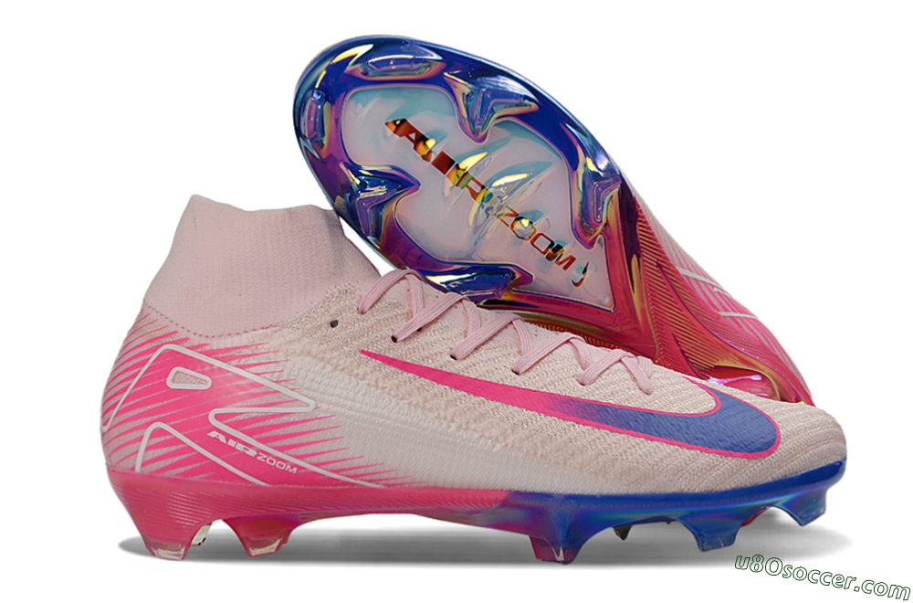 Nike Air Zoom Mercurial Superfly 10 Elite FG Firm Ground Soccer Cleats - Pink/Pastel Pink/Neon Pink 1