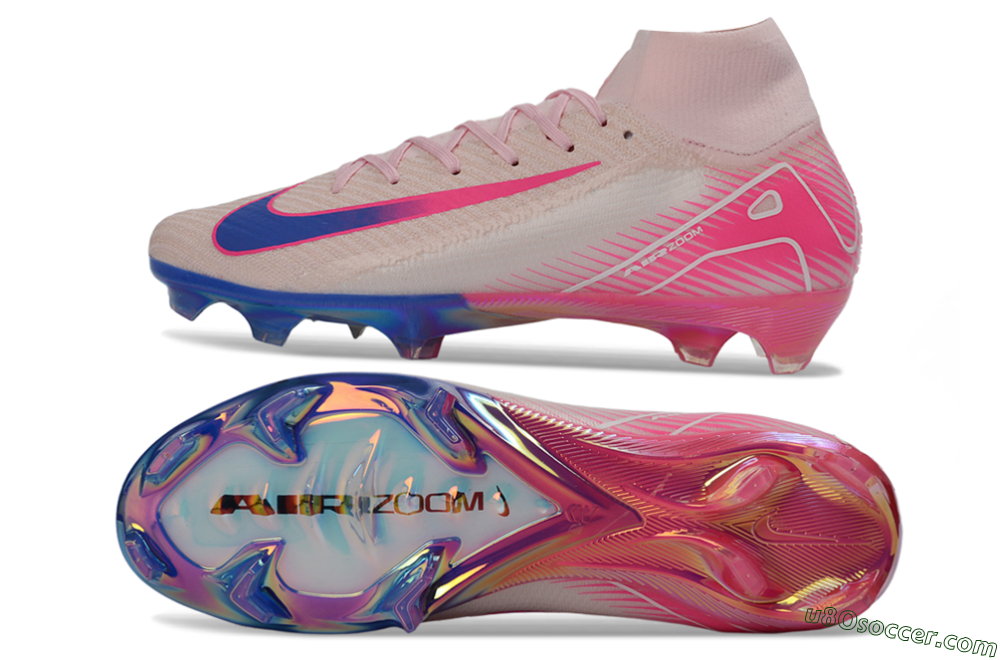Nike Air Zoom Mercurial Superfly 10 Elite FG Firm Ground Soccer Cleats - Pink/Pastel Pink/Neon Pink 0