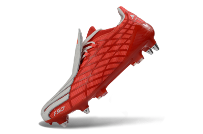 Adidas F50 Spider Elite SG Soft Ground Soccer Cleats - Red/Flame Red/Steel Gray