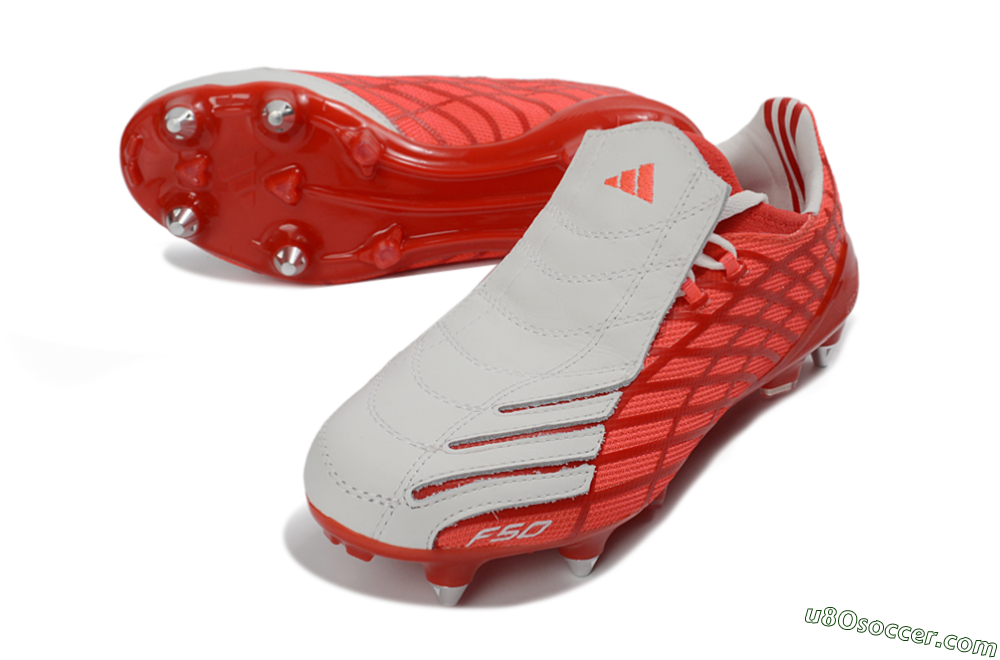 Adidas F50 Spider Elite SG Soft Ground Soccer Cleats - Red/Flame Red/Steel Gray 3
