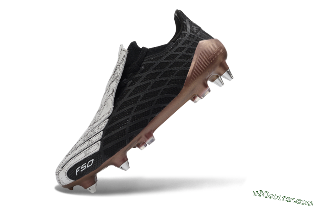 Adidas F50 Spider Elite SG Soft Ground Soccer Cleats - Black/Bronze/White 5