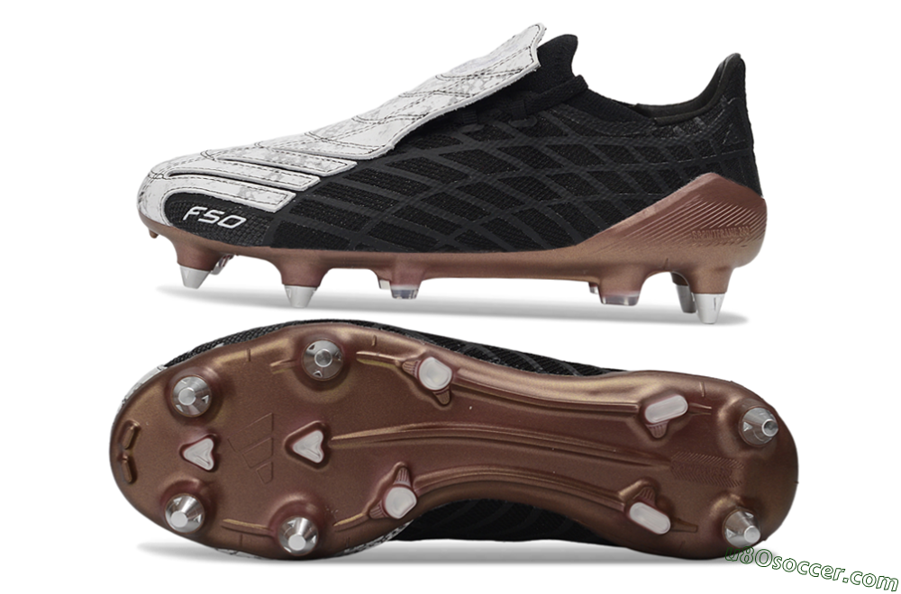 Adidas F50 Spider Elite SG Soft Ground Soccer Cleats - Black/Bronze/White 0
