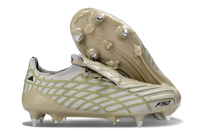 Adidas F50 Spider Elite SG Soft Ground Soccer Cleats - Beige/Soft Sand/Light Olive