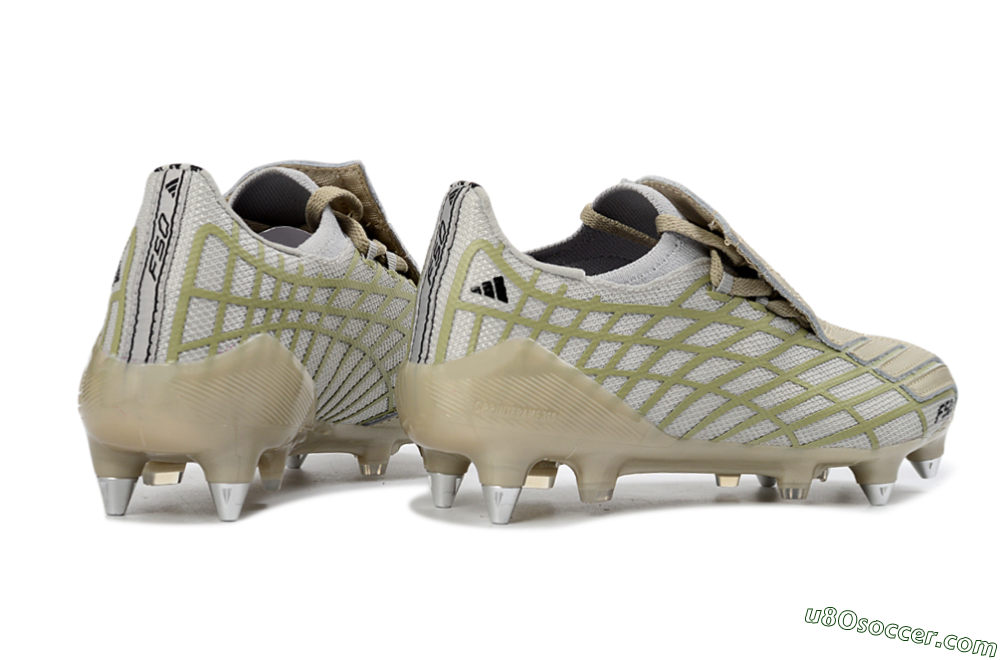 Adidas F50 Spider Elite SG Soft Ground Soccer Cleats - Beige/Soft Sand/Light Olive 6