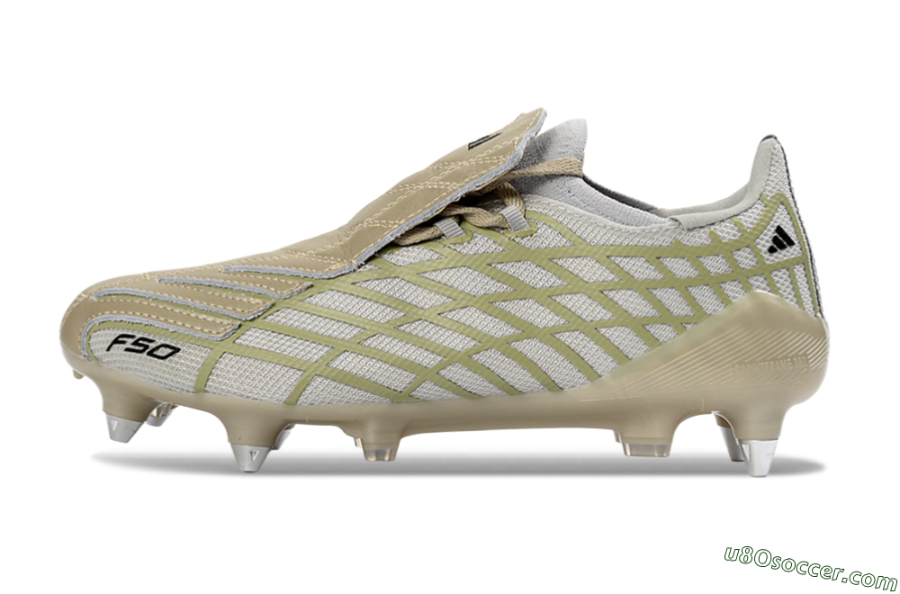 Adidas F50 Spider Elite SG Soft Ground Soccer Cleats - Beige/Soft Sand/Light Olive 2