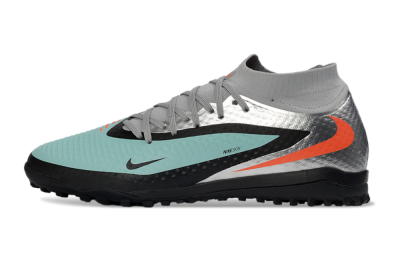 Nike Phantom 6 Elite High TF Artificial Turf Soccer Shoes - Aqua/Coral/Black