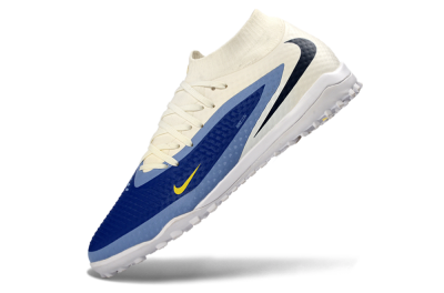 Nike Phantom 6 Elite High TF Artificial Turf Soccer Shoes - Blue/Midnight Blue/Light Sky Blue