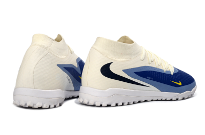 Nike Phantom 6 Elite High TF Artificial Turf Soccer Shoes - Blue/Midnight Blue/Light Sky Blue
