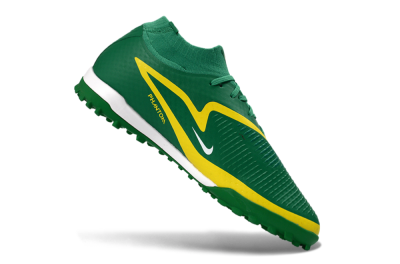 Nike Phantom 6 Elite High TF Artificial Turf Soccer Shoes - Green/Lemon Yellow/Electric Green