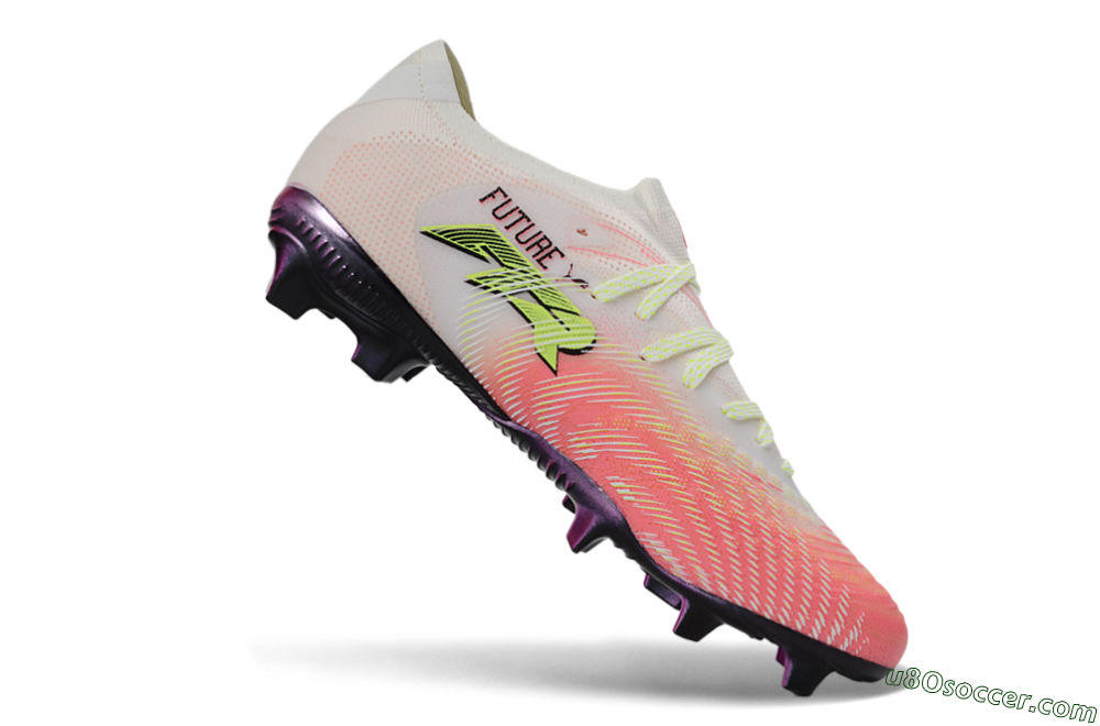 Puma Future 8 Ultimate FG Firm Ground Soccer Cleats - Pink/Coral Burst/Soft White 4