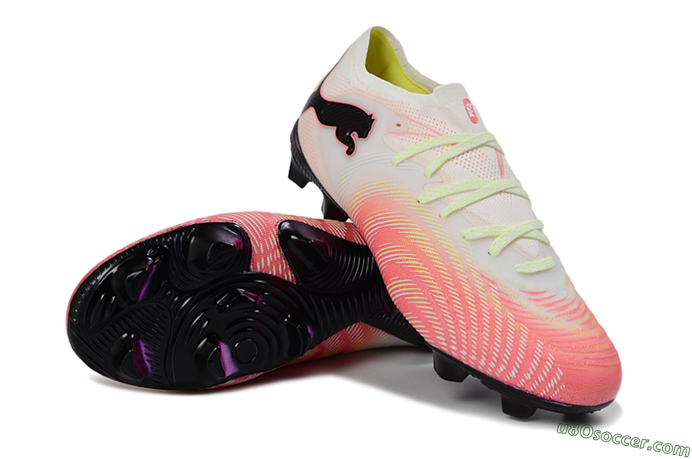 Puma Future 8 Ultimate FG Firm Ground Soccer Cleats - Pink/Coral Burst/Soft White 3